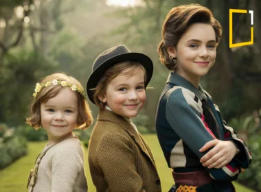 3sibling side by side from oldest to youngest