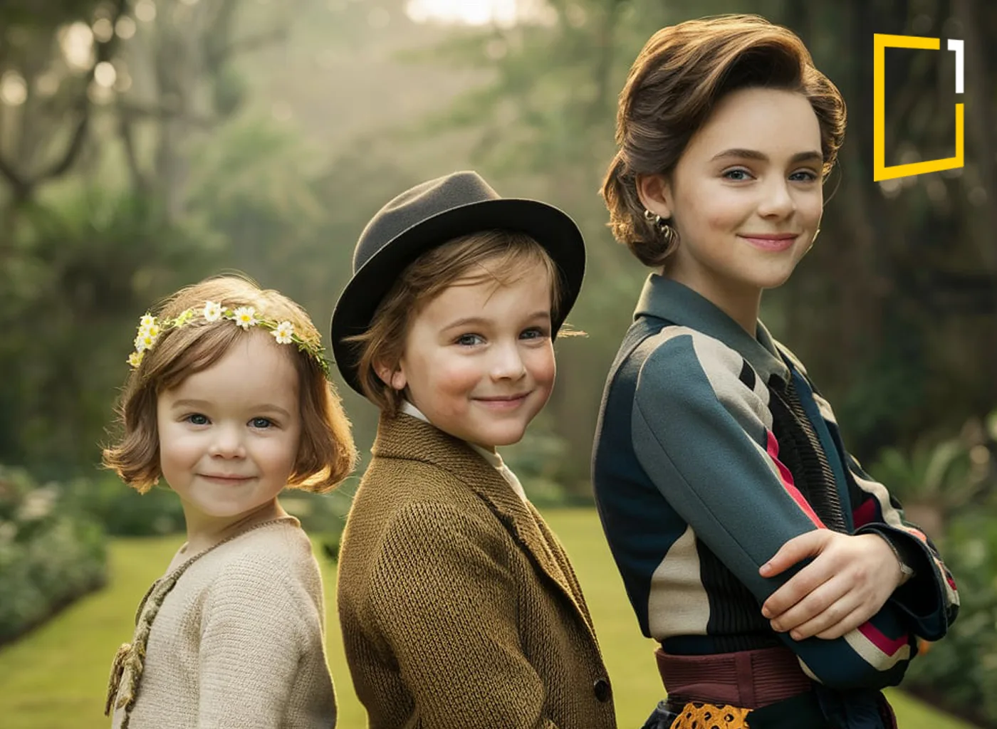 3sibling side by side from oldest to youngest