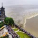 Qiantang River tidal bore in china