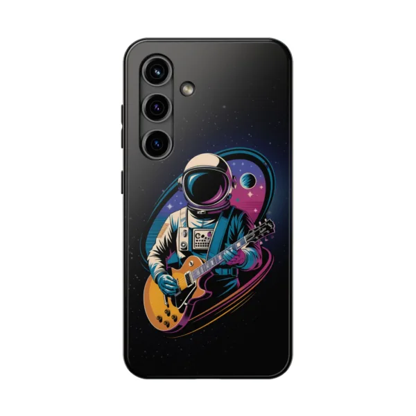 Astronaut Guitarist Phone Case, Space Travel Galaxy Cover, iPhone Samsung, Retro Design, Space Enthusiasts Gift, Tough Protective Case