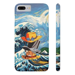 Luffy Ace Sabo Hats Slim Phone Cases, One Piece Legends Slim Phone Case, Vincent Vangogh Style Art, Strawhat Fan Gift, iPhone Samsung Cases