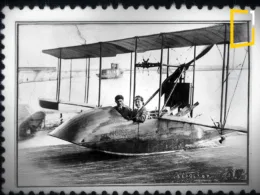 first airplane fly from water