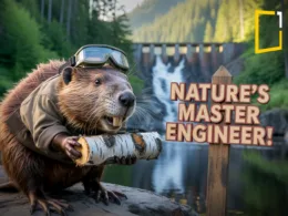 beavers building dam, nature engineers